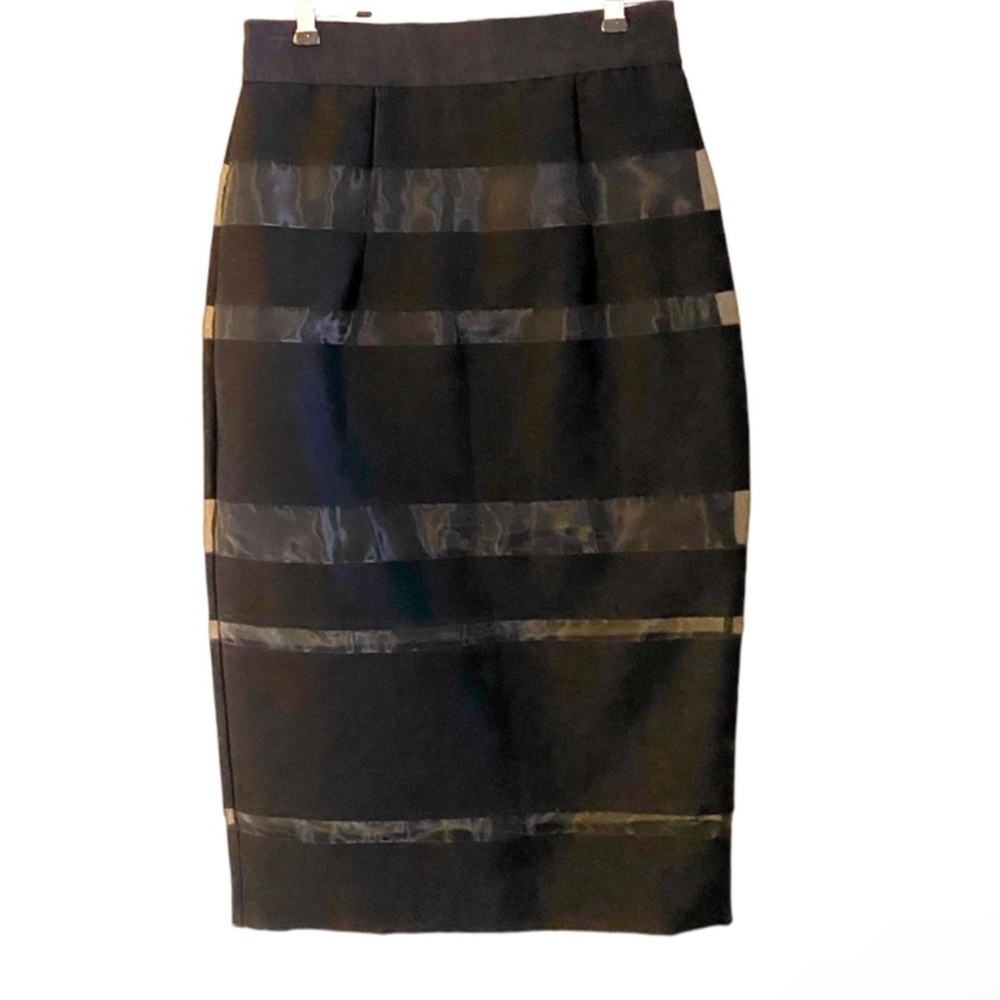 New $295 Authentic Gorgeous Milly designer black skirt sz 4 - Picture 6 of 6